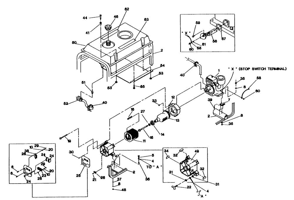 Generator Svt 4200 Diagram and Parts List for 0416-0-SVT2400  Briggs and Stratton Generator